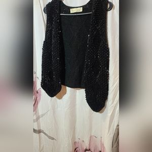 Lots of sequin and beads on this Radiadic Pashiodi vest sweater size small